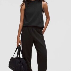 LULULEMON COTTON STITCH-DETAIL TOP